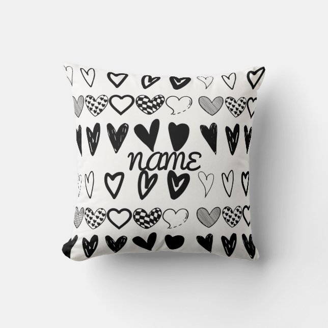 GESTÜTZTE HERZEN KISSEN (Vorderseite)