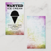 gesucht: Eiscreme Visitenkarte (Vorne/Hinten)