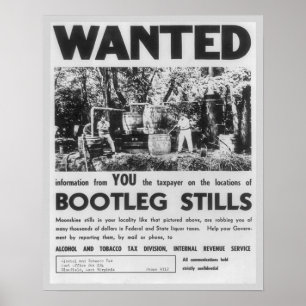 Gesucht: Schwarzbrennerei, 1949. Vintage Poster