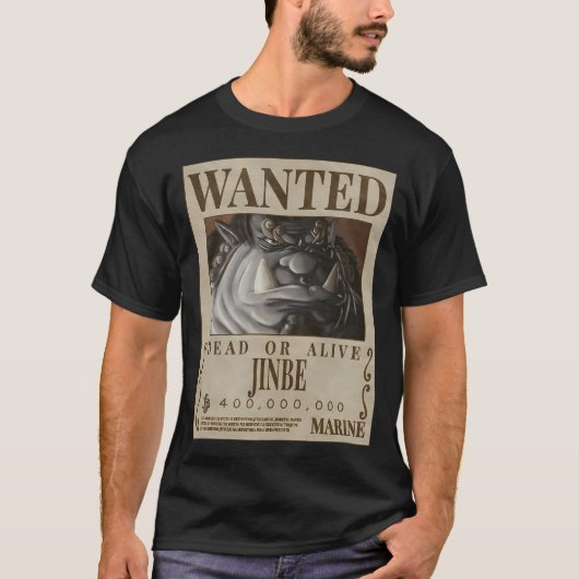 Gesucht tot oder lebendig Jinbe T-Shirt (Vorderseite)