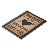 GESUCHT WIRD: SOULMATE Notizbuch Notizblock (Linke Seite)