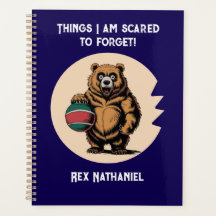 Gesuchte Gedanken gefürchtet zu vergessen Planer