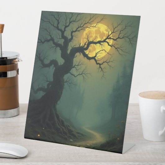 Gesuchte Herbstnächte Sockelschild (In Situ)