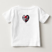 Gesuchte Herzen Baby T-shirt (Rückseite)