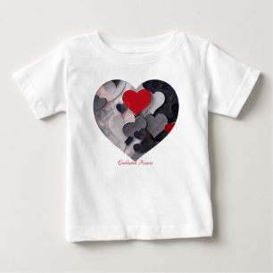 Gesuchte Herzen Baby T-shirt