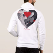 Gesuchte Herzen Hoodie (Rückseite)
