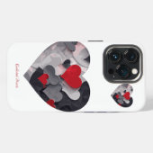 Gesuchte Herzen iPhone Hülle (Rückseite (Horizontal))