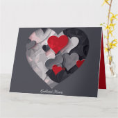 Gesuchte Herzen Karte (Gelbe Blume)