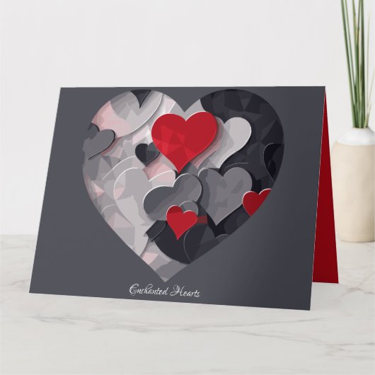 Gesuchte Herzen Karte (Vorderseite)