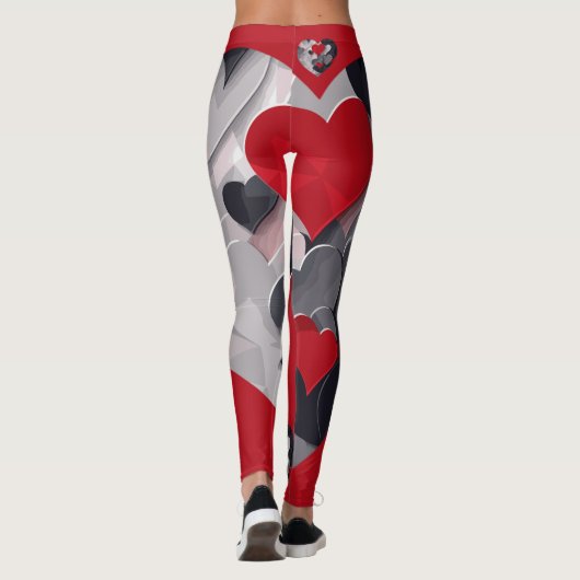 Gesuchte Herzen Leggings (Rückseite)