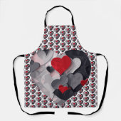 Gesuchte Herzen Schürze (Vorderseite)
