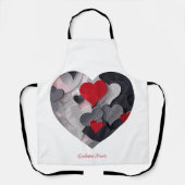 Gesuchte Herzen Schürze (Vorderseite)