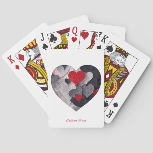 Gesuchte Herzen Spielkarten (Rückseite)