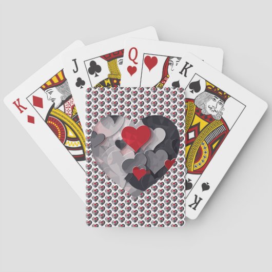 Gesuchte Herzen Spielkarten (Rückseite)