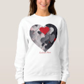 Gesuchte Herzen Sweatshirt (Vorderseite)