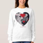 Gesuchte Herzen Sweatshirt (Vorderseite)