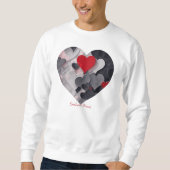 Gesuchte Herzen Sweatshirt (Vorderseite)