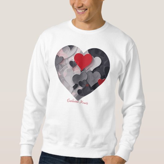 Gesuchte Herzen Sweatshirt (Vorderseite)