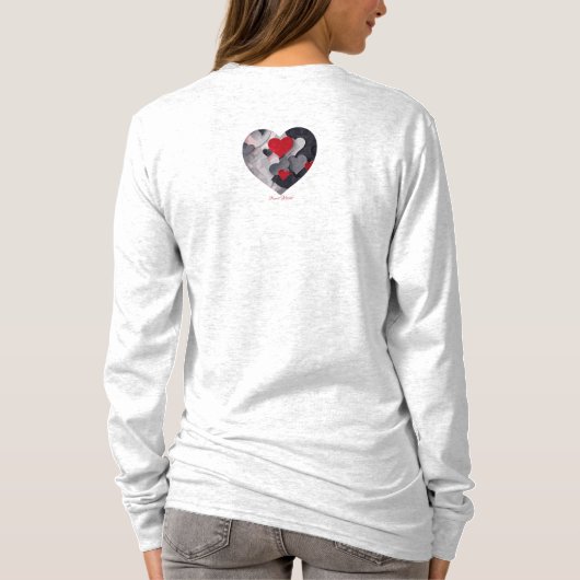 Gesuchte Herzen T-Shirt (Rückseite)