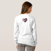 Gesuchte Herzen T-Shirt (Schwarz voll)