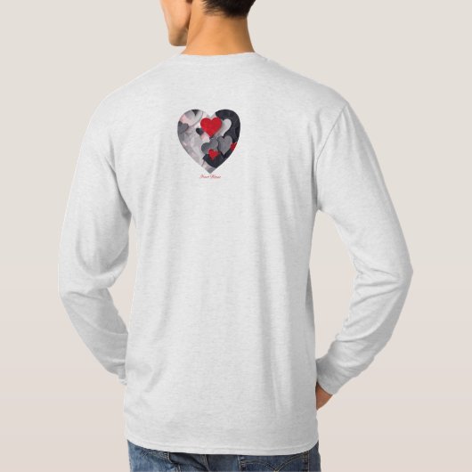 Gesuchte Herzen T-Shirt (Rückseite)