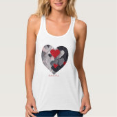 Gesuchte Herzen Tank Top (Vorderseite)