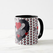 Gesuchte Herzen Tasse (VorderseiteRechts)