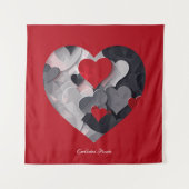 Gesuchte Herzen Wandteppich (Vorderseite)