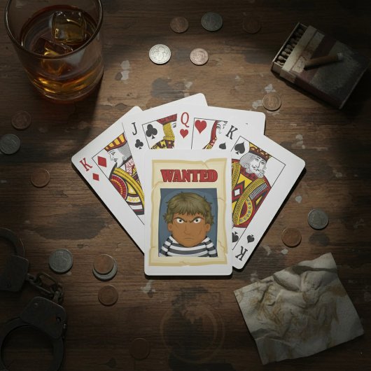 Gesuchte Person Spielkarten