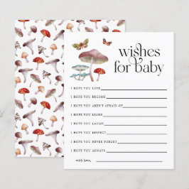 Gesuchte Pilzwünsche für Babykarte