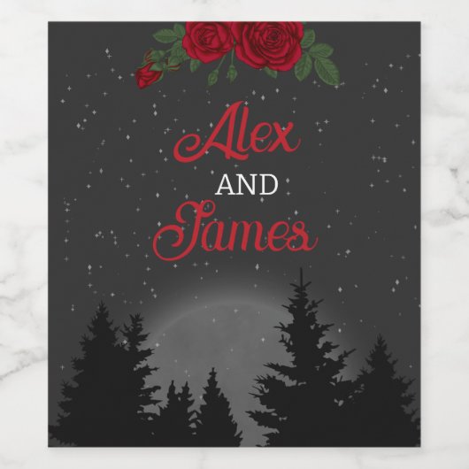 Gesuchte Stimmen, inspiriert von "Braut" Weinetikett (Einzelnes Label)