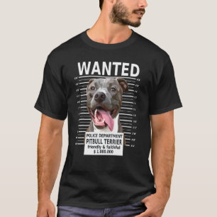 Gesuchter Pitbull-Hundebesitzer Terrier-Rasse T-Shirt