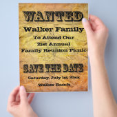 Gesuchtes Plakat Flyer (Hand)