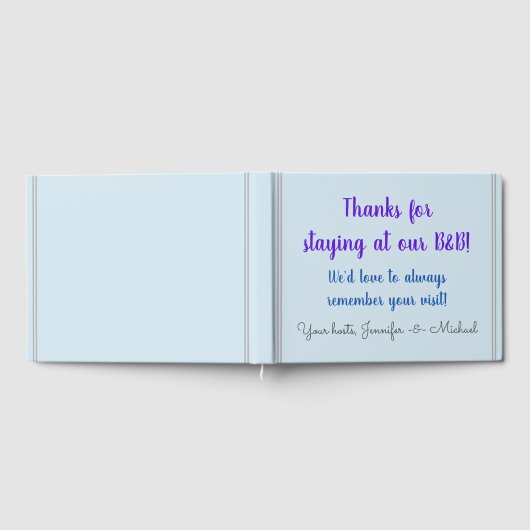 Gesuchtes und respektable B-and-B Gästebuch (Voll)