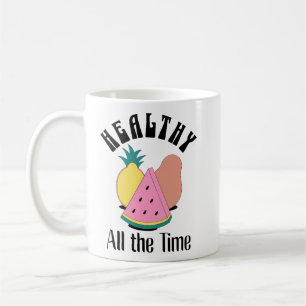 Gesund die ganze Zeit - Frucht Lover's Design Kaffeetasse