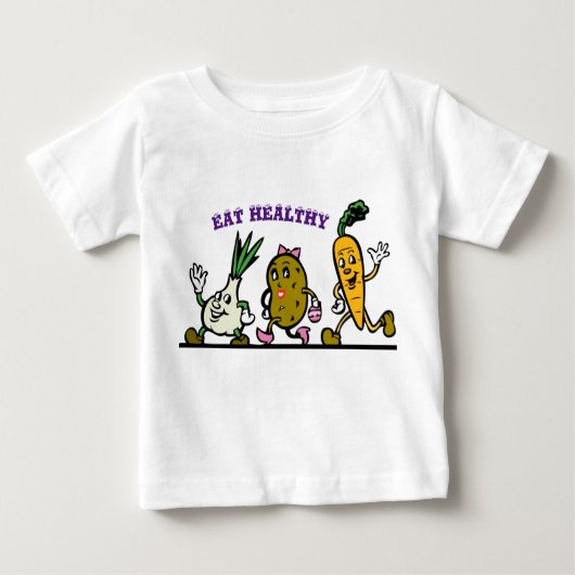 gesund essen baby t-shirt (Vorderseite)
