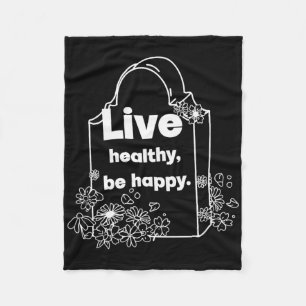 Gesund leben fleecedecke