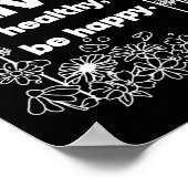 Gesund leben poster (Ecke)