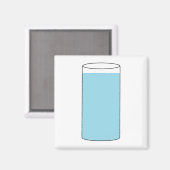 Gesund mit Wasser bleibe: Magnet (Vorderseite/Rückseite)
