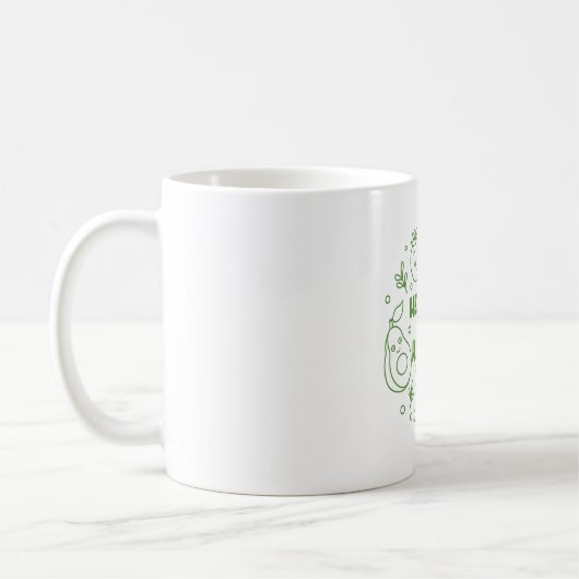 Gesund und glücklich kaffeetasse (Links)