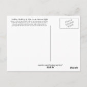 Gesund, wohlhabend und wohlhabend auf Herbstabend Postkarte (Rückseite)