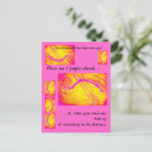 Gesunde Augen - Lesezeichen für Leser Postkarte (Stehend Vorderseite)