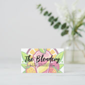 Gesunde Blended Smoothie | Obst-Illustrationen Visitenkarte (Stehend Vorderseite)