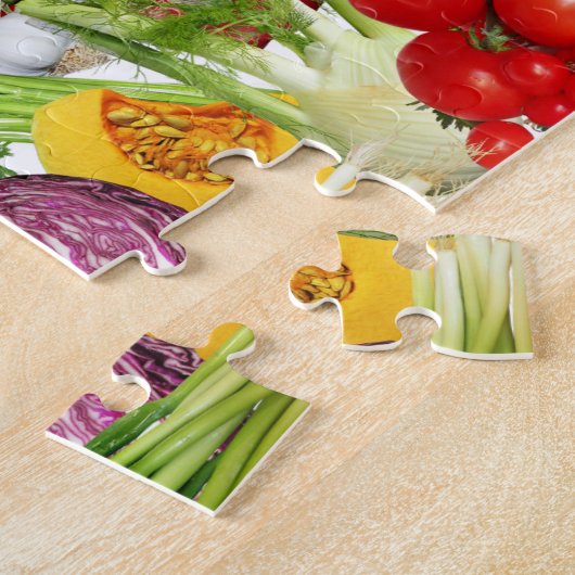 Gesunde bunte Veggie-Auswahl Puzzle (Seite)
