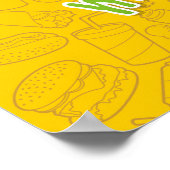Gesunde Burger-Pyramide Poster (Ecke)