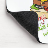 Gesunde Burgerpyramide Mousepad (Ecke)