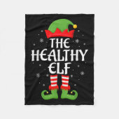 Gesunde Elf Xmas Familie Matching Elf Squad Christ Fleecedecke (Vorderseite)