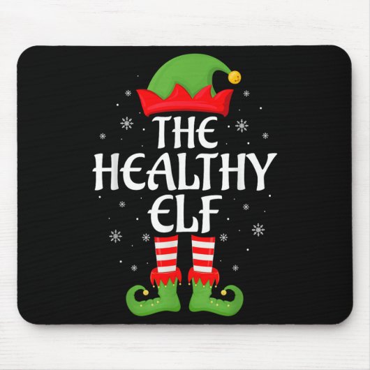 Gesunde Elf Xmas Familie Matching Elf Squad Christ Mousepad (Vorne)