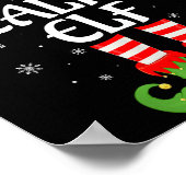 Gesunde Elf Xmas Familie Matching Elf Squad Christ Poster (Ecke)