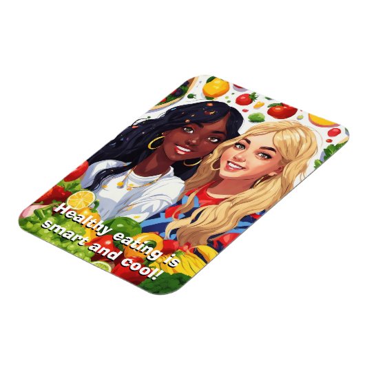 Gesunde Ernährung flexibler Magnet (Linke Seite)